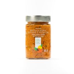 giù giù pesto ciliegino zucchine pistacchio gr. 200 sicilia siciliano prezzemolo e vitale